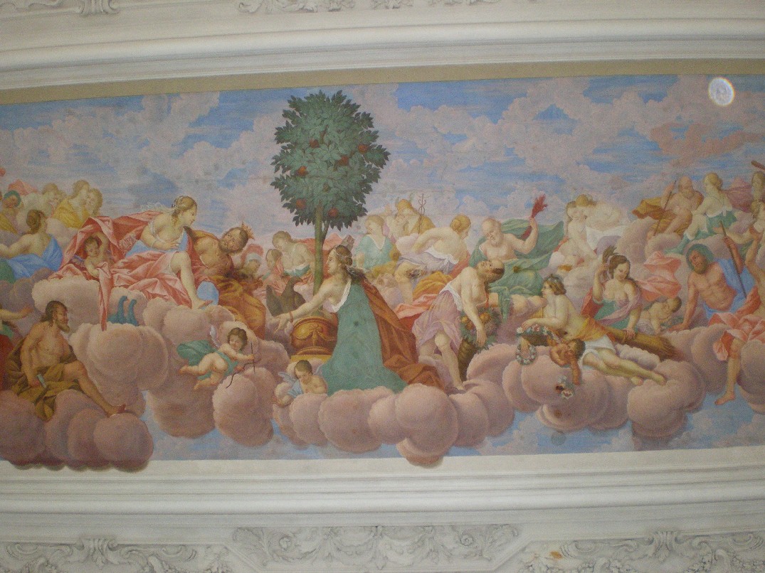 Lnare Castle - Ceiling fresco